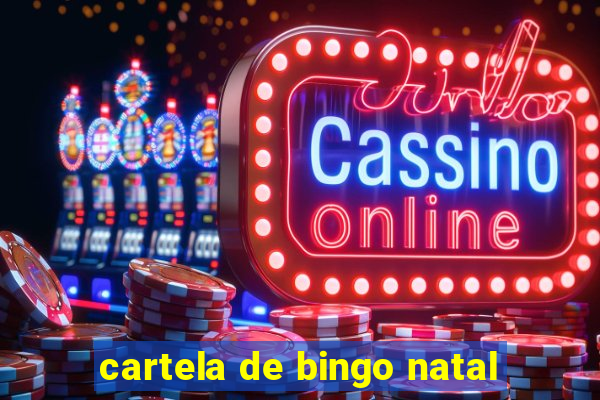 cartela de bingo natal